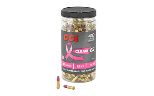 Ammunition CCI Ammunition CCI 22LR CCI CLN-22 PINK HV 22LR 40GR BTL 400